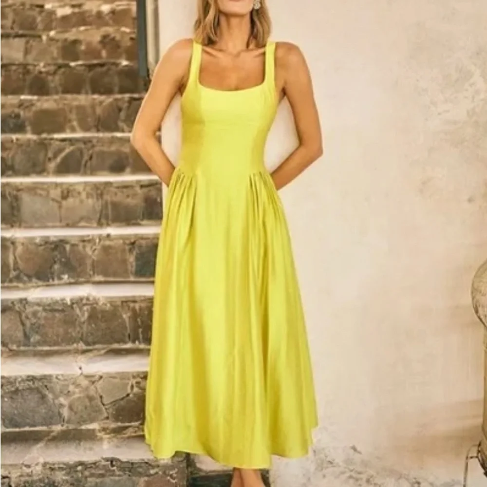 Antonio Melani x M.G. Style Jen A-Line Square Neck Sleeveless Maxi Dress - Picture 2 of 2